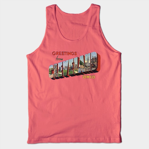 Greetings from Cleveland Ohio Tank Top by reapolo